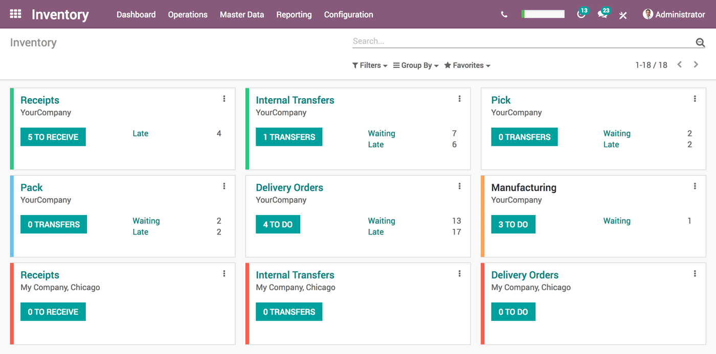 Odoo - Sample 2 for three columns